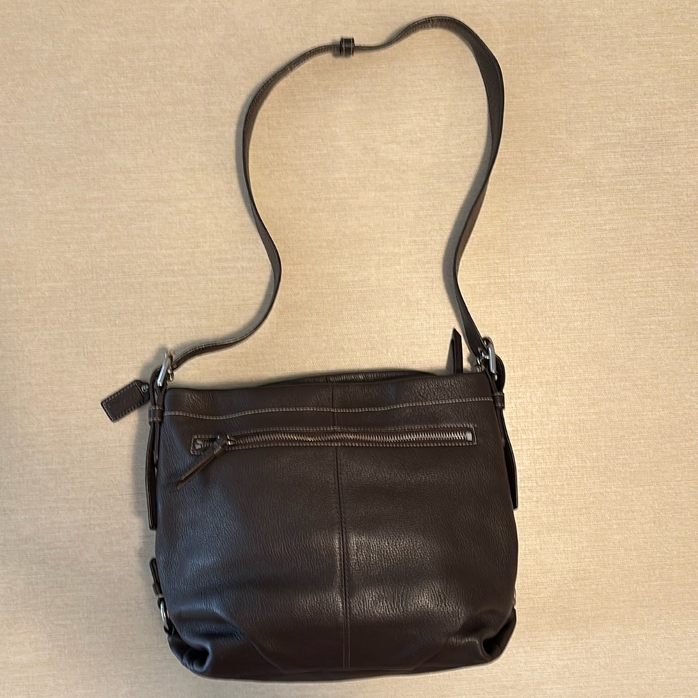 Coach messenger bag brown EUC